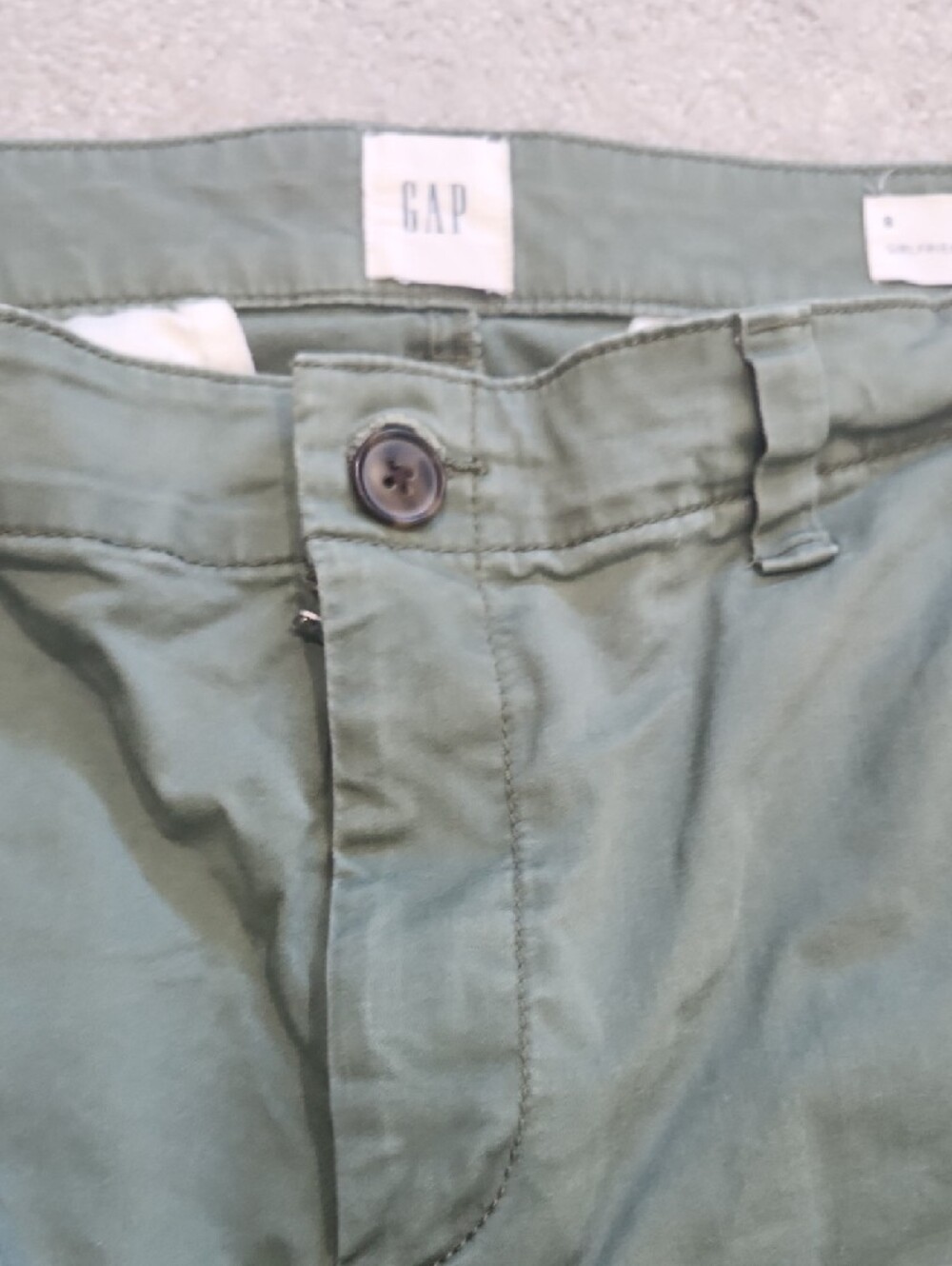 GAP Olive Green Girlfriend Khaki Pants - Picture 6 of 10